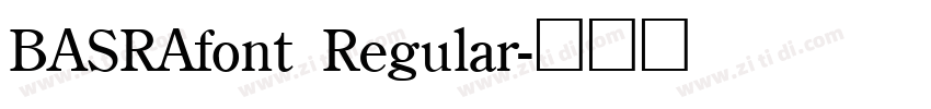 BASRAfont Regular字体转换